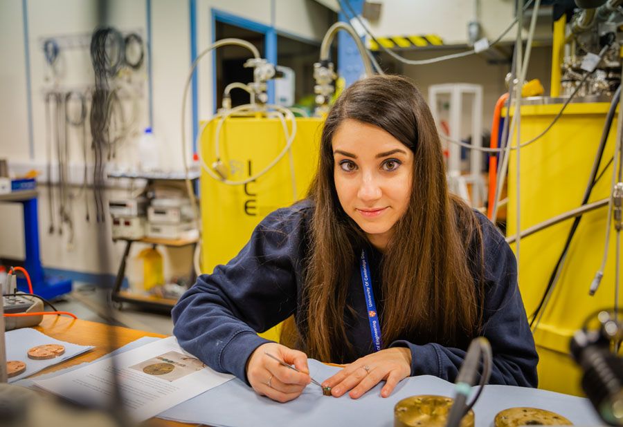 apprentice working at desk