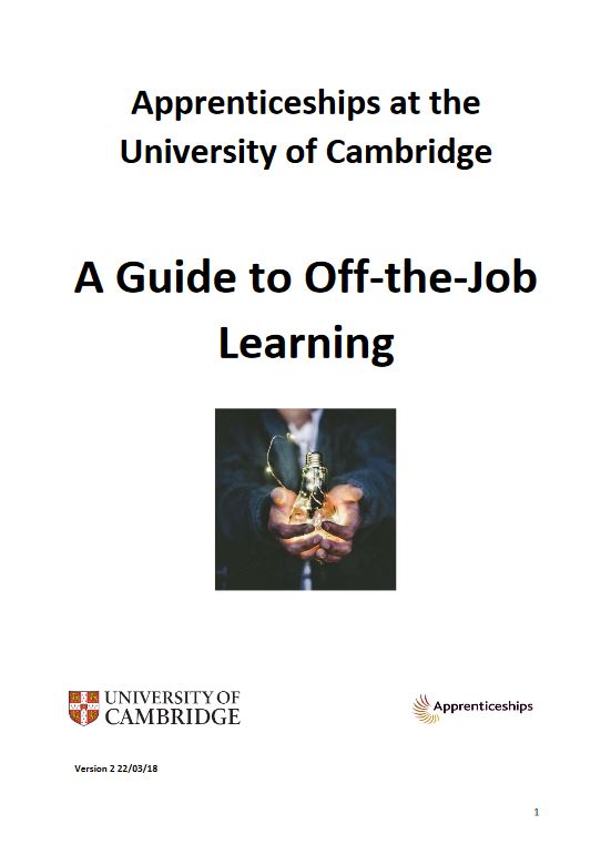 Click to view A guide to off-the-job learning