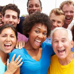 Group of happy people